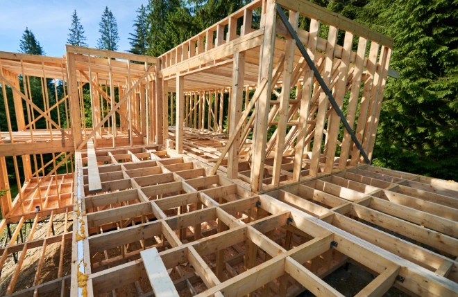 Ballon frame, construccion con maderae, wood, ballon frame, timber frame